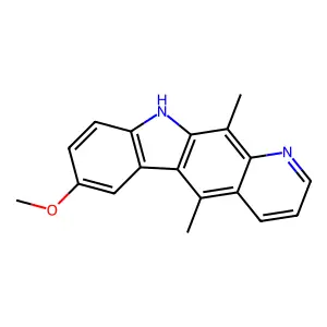 10H-Pyrido[2,3-b]carbazole, 7-methoxy-5,11-dimethyl- structure