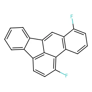 Benzo(b)fluoranthene, 1,9-difluoro- structure