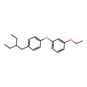 Benzene, 1-ethoxy-3-(4-(2-ethylbutyl)phenoxy)- structure