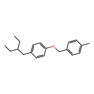 Benzene, 1-(2-ethylbutyl)-4-((4-methylphenyl)methoxy)- structure