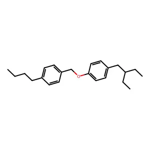 Benzene, 1-butyl-4-((4-(2-ethylbutyl)phenoxy)methyl)- structure