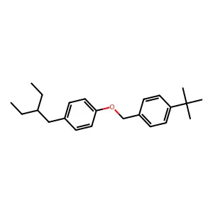 Benzene, 1-(1,1-dimethylethyl)-4-((4-(2-ethylbutyl)phenoxy)methyl)- structure
