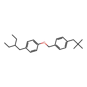 Benzene, 1-(2,2-dimethylpropyl)-4-((4-(2-ethylbutyl)phenoxy)methyl)- structure