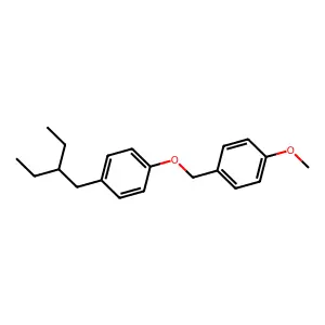 Benzene, 1-(2-ethylbutyl)-4-((4-methoxyphenyl)methoxy)- structure