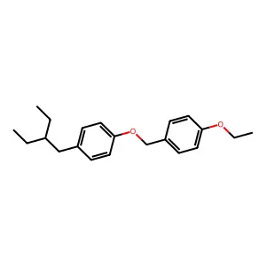 Benzene, 1-ethoxy-4-((4-(2-ethylbutyl)phenoxy)methyl)- structure