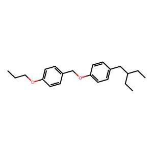 Benzene, 1-((4-(2-ethylbutyl)phenoxy)methyl)-4-propoxy- structure
