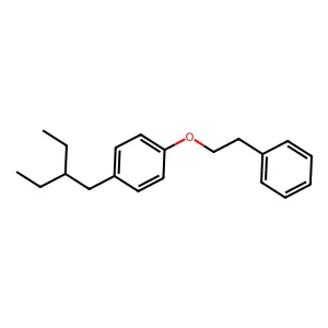 Benzene, 1-(2-ethylbutyl)-4-(2-phenylethoxy)- structure