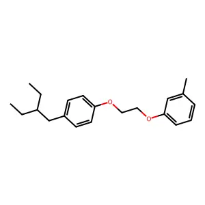 Benzene, 1-(2-(4-(2-ethylbutyl)phenoxy)ethoxy)-3-methyl- structure