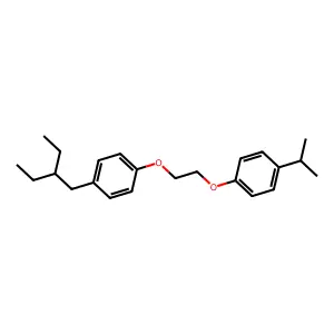 Benzene, 1-(2-ethylbutyl)-4-(2-(4-(1-methylethyl)phenoxy)ethoxy)- structure
