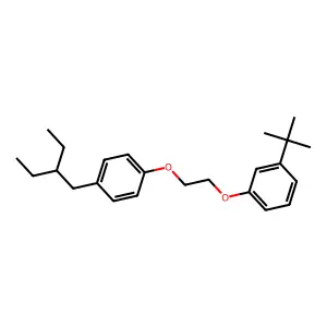 Benzene, 1-(1,1-dimethylethyl)-3-(2-(4-(2-ethylbutyl)phenoxy)ethoxy)- structure