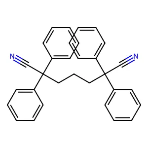 2,2,6,6-Tetraphenylheptanedinitrile structure