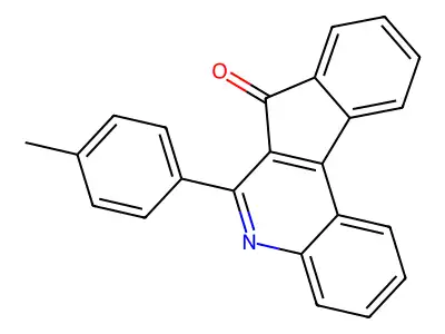 7H-Indeno(2,1-c)quinolin-7-one, 6-(4-methylphenyl)- structure
