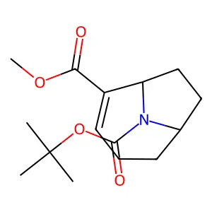 O9-tert-Butyl O5-methyl (6R)-9-azabicyclo(4.2.1)non-4-ene-5,9-dicarboxylate structure