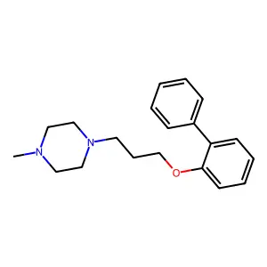 1-Methyl-4-[3-(2-phenylphenoxy)propyl]piperazine structure