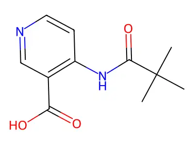 4-(2,2-Dimethylpropanamido)pyridine-3-carboxylic acid structure