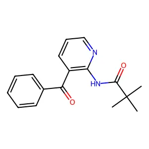 2-Pivaloylamino-3-benzoylpyridine structure