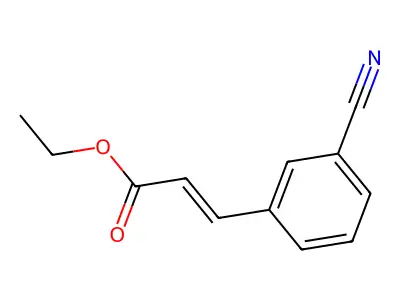 Ethyl 3-(3-cyanophenyl)prop-2-enoate structure