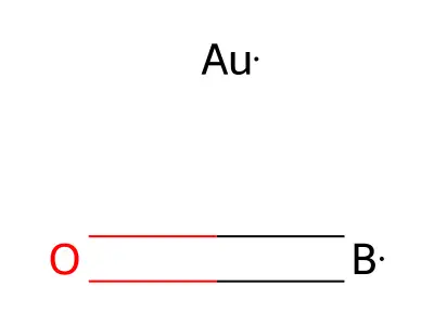 Gold;oxoborane structure