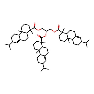 Abietic acid, dihydro-, triester with glycerol structure