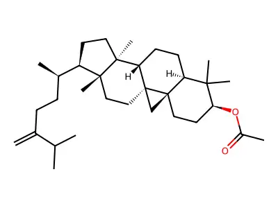 24-Methylenecycloartanol acetate structure