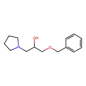 1-(Benzyloxy)-3-(pyrrolidin-1-yl)propan-2-ol structure