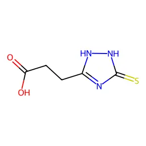 3-(3-mercapto-1H-1,2,4-triazol-5-yl)propanoic acid structure