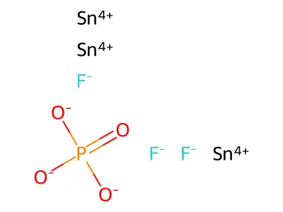 Tin fluoride phosphate structure