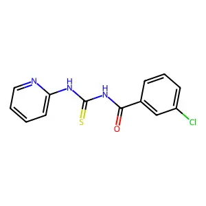3-chloro-N-(pyridin-2-ylcarbamothioyl)benzamide structure