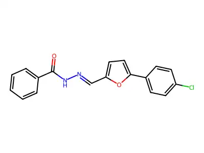 N'-{(E)-[5-(4-chlorophenyl)furan-2-yl]methylidene}benzohydrazide structure