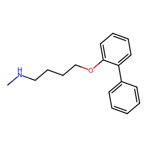 N-methyl-4-(2-phenylphenoxy)butan-1-amine structure