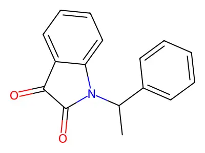 1H-Indole-2,3-dione, 1-(1-phenylethyl)- structure