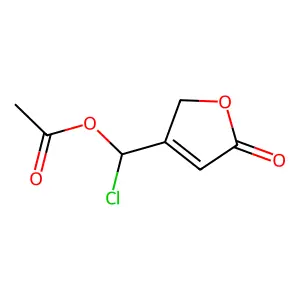 (chloro(5-oxo-2h-furan-3-yl)methyl) Acetate structure