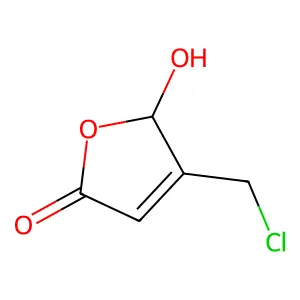 4-(Chloromethyl)-5-hydroxy-2(5H)-furanone structure
