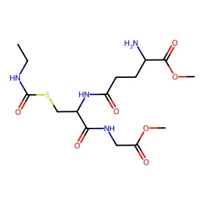 Glycine, N-(S-((ethylamino)carbonyl)-N-L-gamma-glutamyl-L-cysteinyl)-, dimethyl ester structure