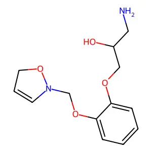 (3-Amino-2-oxypropoxy)phenoxymethylisoxazole structure
