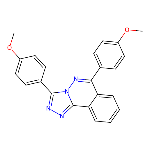 3,6-Bis(4-methoxyphenyl)-[1,2,4]triazolo[3,4-a]phthalazine structure