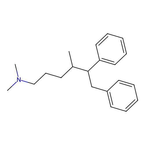 N,N,4-Trimethyl-5,6-diphenyl-1-hexanamine structure