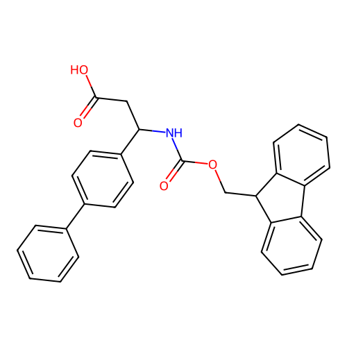 Fmoc-(R,S)-3-amino-3-(biphenyl)propionic acid structure
