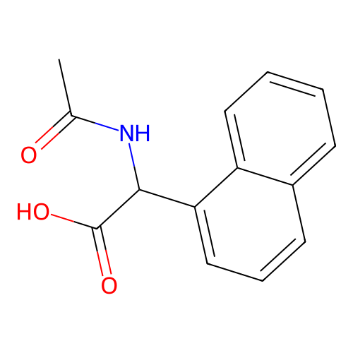 (Acetylamino)(1-naphthyl)acetic acid structure