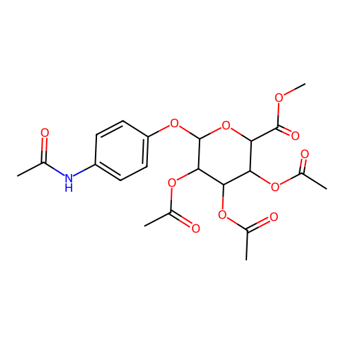 4-Acetamidophenyl-d3-2,3,4-tri-O-acetyl--D-glucuronide, Methyl Ester structure