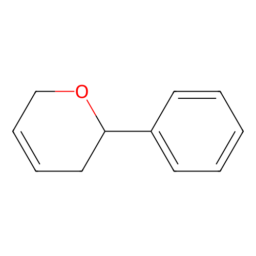 2-phenyl-3,6-dihydro-2H-pyran structure