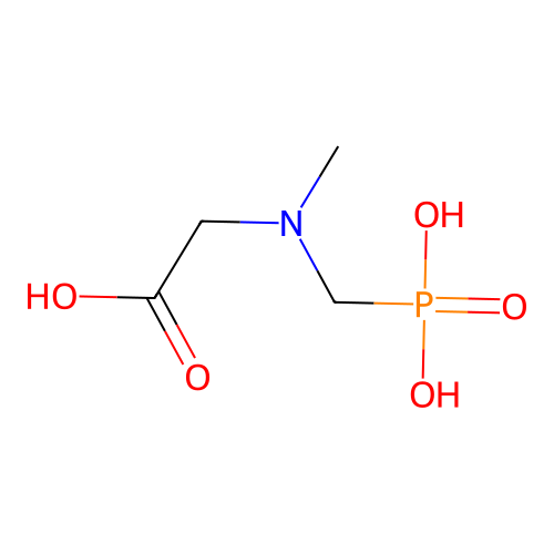 N-methyl-N-(phosphonomethyl)glycine structure