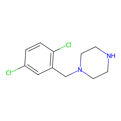 1-[(2,5-Dichlorophenyl)methyl]piperazine structure