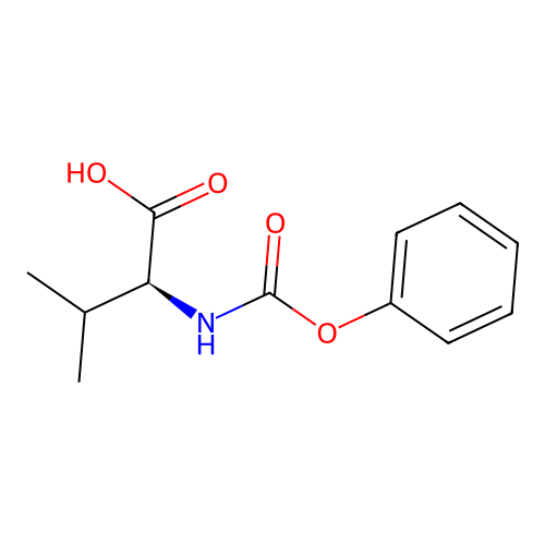 N-Phenoxycarbonyl-L-valine structure