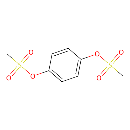 (4-Methylsulfonyloxyphenyl) methanesulfonate structure