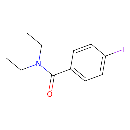 N,N-diethyl-4-iodobenzamide structure