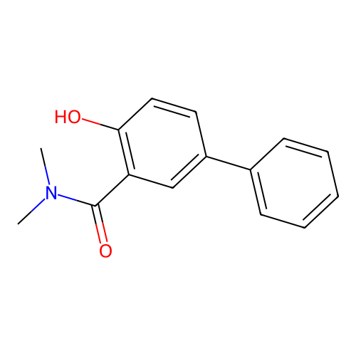 N,N-二甲基-5-苯基水杨酰胺 structure