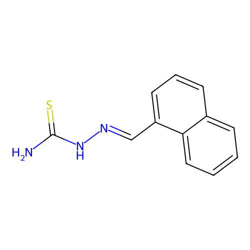 [(E)-naphthalen-1-ylmethylideneamino]thiourea structure