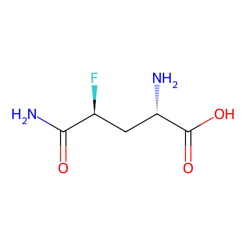 DL-threo-4-Fluoroglutamine structure