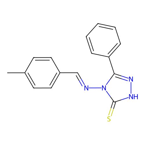 4-[(4-Methyl-benzylidene)-amino]-5-phenyl-4H-[1,2,4]triazole-3-thiol structure